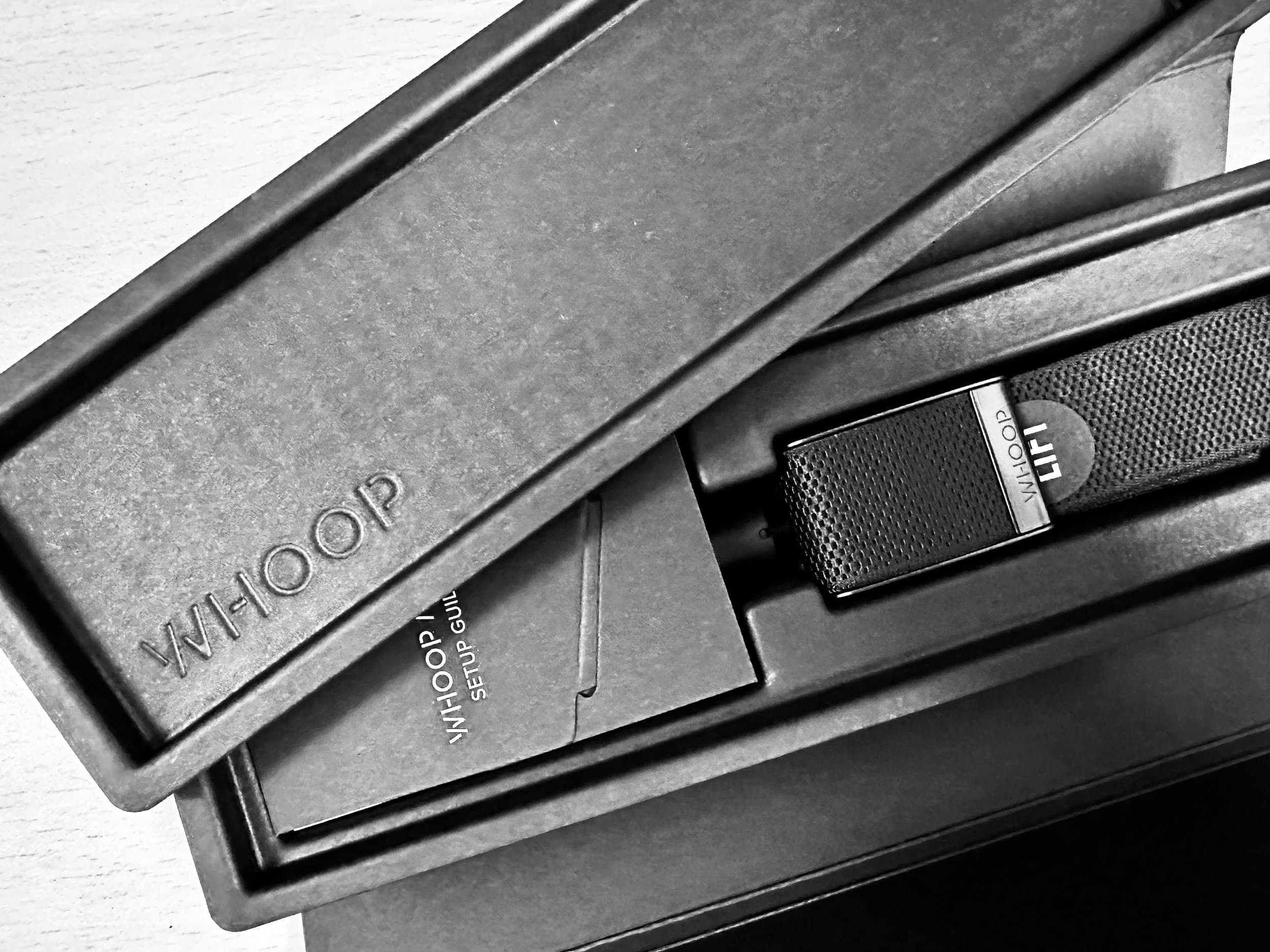 Whoop fitness tracker in its packaging